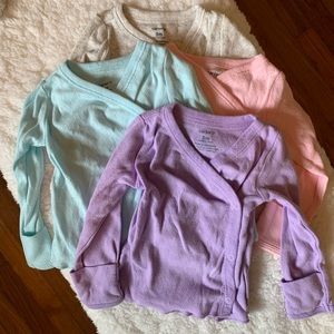 Carters kimono style shirts multipack